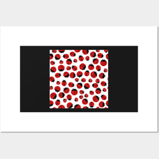 Ladybugs Spot Pattern Posters and Art